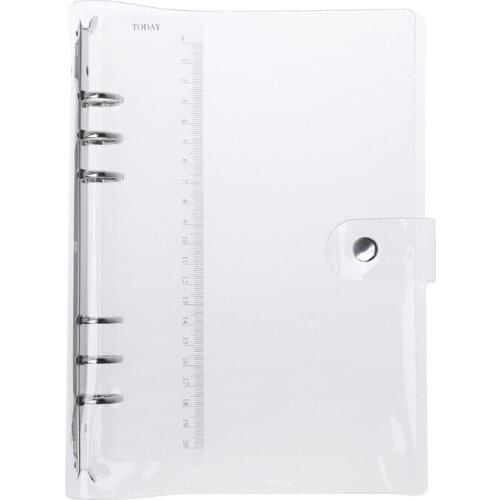 A5/A6/A7 PVC Notebook Notepad Sheet Shell Cover File Folder 6 Holes Binder DIY