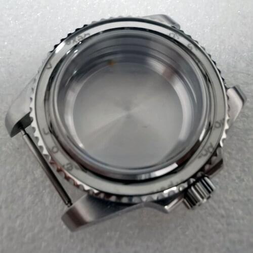 40mm Stainless Steel Sapphire Glass 100m Sub Watch Case Suitable For Nh35 Automatic Mechanical Movement Diving 10atm