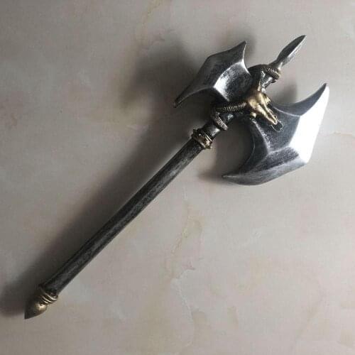 Medieval sheep head axe cosplay Halloween ball props PU simulation childrens toy weapons