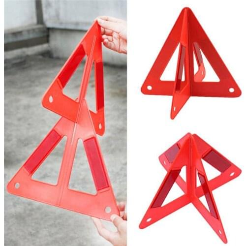 Auto Car Safety Emergency Reflective Warning Triangle 26*25*23CM Reflective Traffic Warning Sign Triangle Foldable Standing Trip