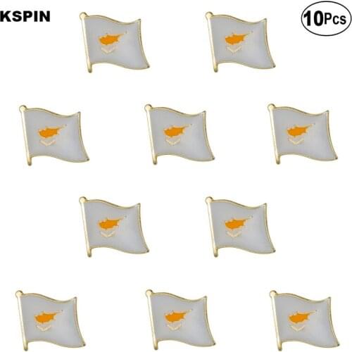 Cyprus Flag Lapel Pin Flag badge Brooch Pins Badges 10Pcs a Lot