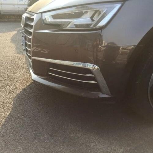 ABS Chrome Front Foglight Fog Lamp Trim For Audi A4L 2017 Car Exterior Accessories