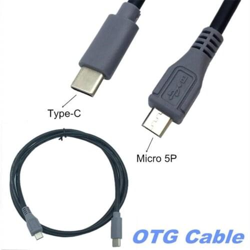 USB-C Type-C Male to Micro USB Male Cable Micro 5 Pin Male to Type-c Male Converter OTG Adaptor Lead Data Cable 0.25m/1m