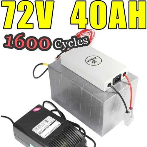 72v 40ah lifepo4 battery for electric bicycle battery pack scooter ebike 2000w