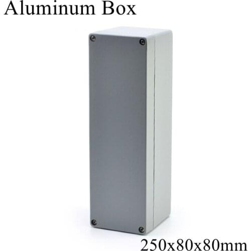 FA22 250x80x80mm IP65 Waterproof Aluminum Junction Box Electronic Terminal Sealed Diecast Metal Enclosure Case Connector Outdoor