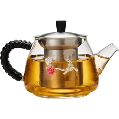 Personal European Glass Teapot Creative Handmade Tea Infuser Glass Tea Set Teaware Kung Fu Matcha Chaleira Tea Maker Ed50cf