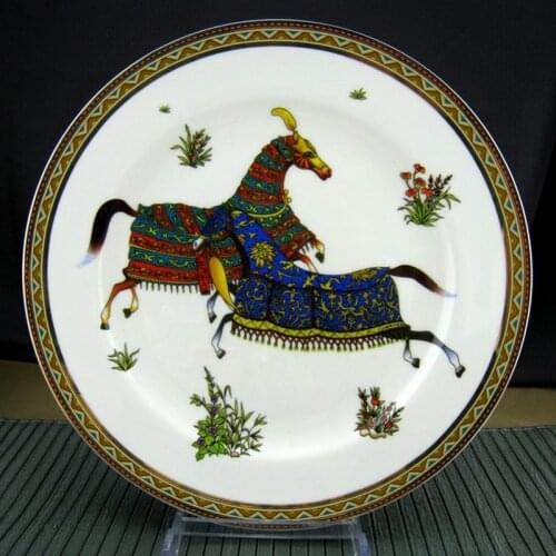 Ceramic Gift Cup And Saucer European Gold Plate High Restaurant Tableware