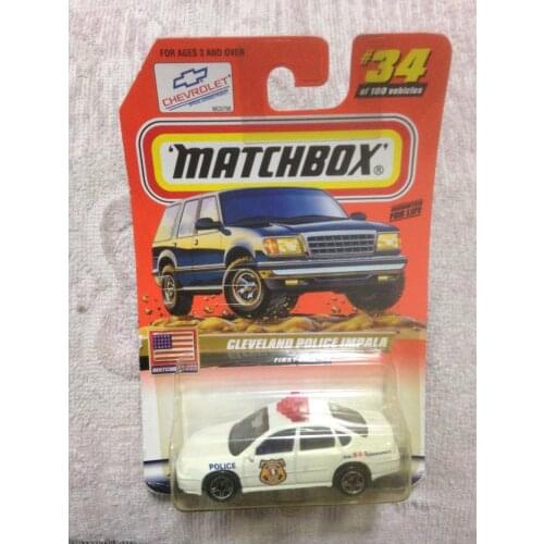 Matchbox 1/64 cleveland police impala Collection Metal Die-cast Simulation Model Cars Toys