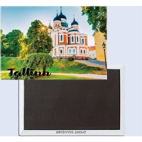 Tallinn nevsky church, Estonia tourist souvenirs, Magnetic refrigerator magnet, Home decoration, Gifts for friends 25053