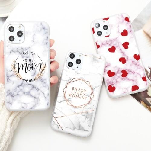 Marble Soft TPU Case For Samsung Galaxy Note 20 Ultra 10 Lite S20 Plus M31 M01 A81 A71 A70 A51 A50 A41 A31 A21S A20S A01 Covers
