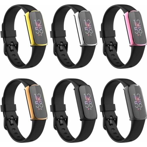 TPU Soft Protective Case For Fitbit Luxe Full Protection Frame Cover For Fitbit Luxe Watch Shell Screen Protector Cases