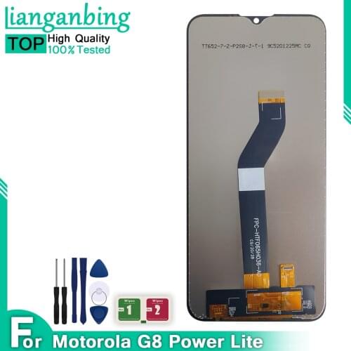 Original Tested 6.5" For Motorola Moto G8 Power Lite Touch Screen Digitizer Assembly For Moto G8 Power Lite LCD Display