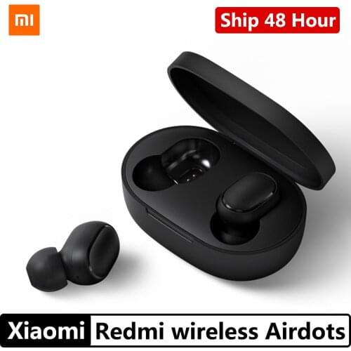 Original Xiaomi Redmi AirDots In-Ear Bluetooth 5.0 TWS Wireless Earphone Stereo Bass Handsfree Earbuds With Mic AI voice Control