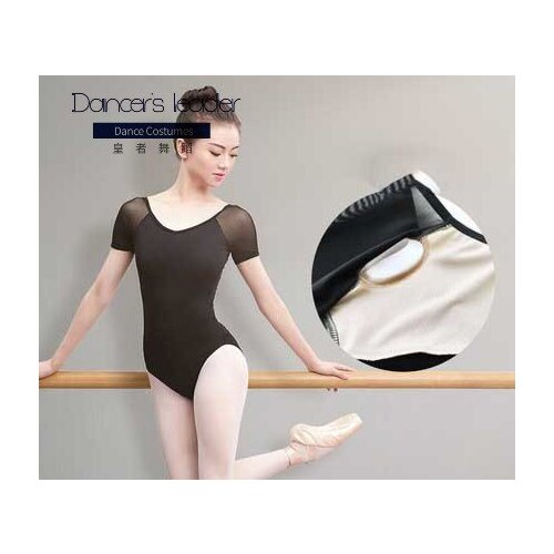 Sexy Women Black Mesh Dance Leotards Turtleneck Sleeveless Leotard Adult Girls Ballet Gymnastics Bodysuit Backless Swimwear