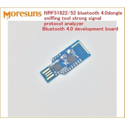 Fast Free Ship NRF51822/52 bluetooth 4.0 dongle sniffing tool strong signal protocol analyzer Bluetooth 4.0 module Demo board