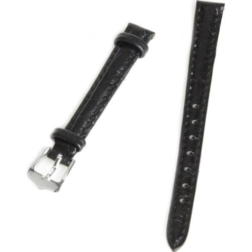 22mm High Quality Stitch Genuine Leather Watch Band Strap Watchband for Men Women Dress Watches Black SB0508