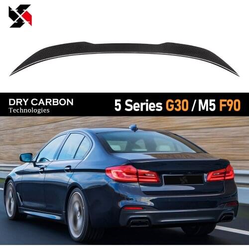Autoclave Dry Carbon Fiber Rear Trunk Spoiler Tail Wings Fit for BMW 5 Series 2017-2020 G30 Sedan Spoilers (Including F90 M5)