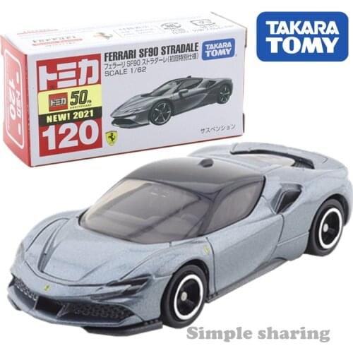 Takara Tomy Tomica No.120 Ferrari SF90 Stradale (first Spec. Ed.)1/62 Hot Pop Kids Toys Motor Vehicle Diecast Metal Model
