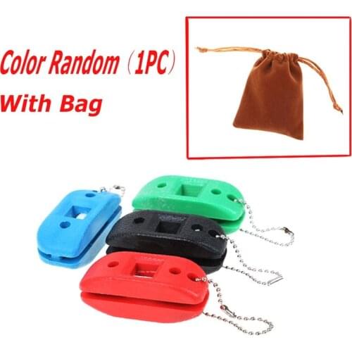 Sandstone Ice Hockey Shoe Double Side Sharpener Ice Skate Blade Hockey Sharpening Oilstone Portable With Hanging Storage Bag