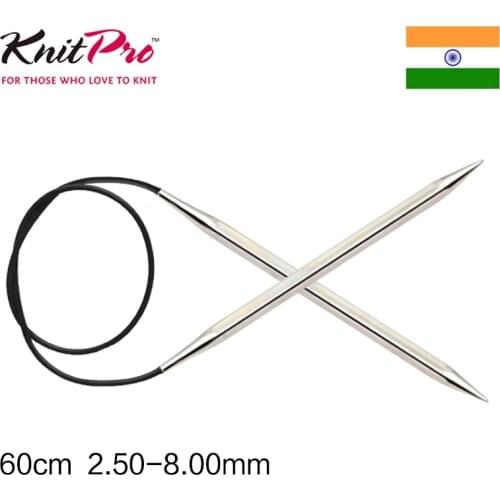 Knitpro Nova Cubics length of 60 cm Fixed Circular metal knitting Needle
