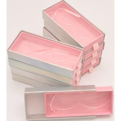 10/30pcs Lash Boxes Packaging Wholesale false Mink lashes Empty Eyelash Packaging Box Rectangle Lashes Case Eyelashes Package