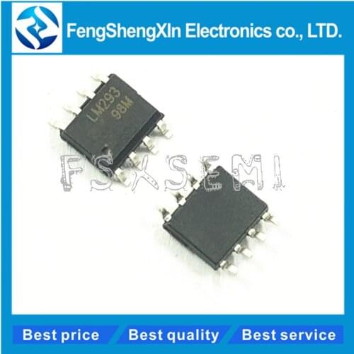 10pcs/lot LM293 LM293DT LM293DR DUAL DIFFERENTIAL COMPARATORS IC SOP-8