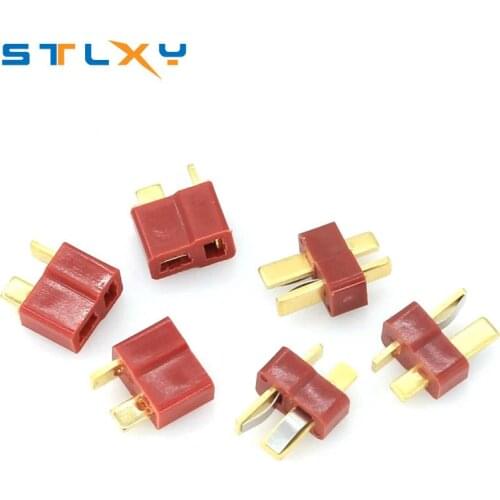 10PCS T- Plug Male & Female Connectors Deans Style For RC LiPo Battery ESC