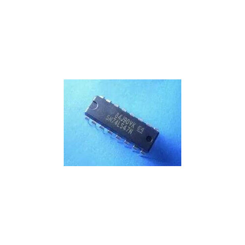 100% Original New 74LS47 SN74LS47N BCD to 7-Segment Decoder/Driver DIP-16 IC Connector x 10PCS FREE SHIPPING