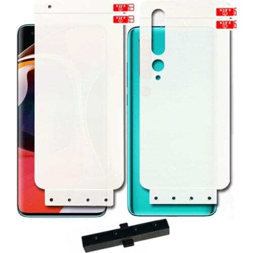2 x Front Back Full Cover Protective Film for Xiaomi Mi 10 11 10T 9T Redmi K30 Note 8T 8 9 Pro 9S Hydrogel TPU Screen Protector