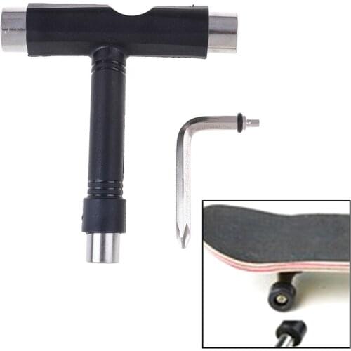 2pcs/Set Skateboard Roller Skate T Tool MultiFunction All In One Wrench Repair Tool