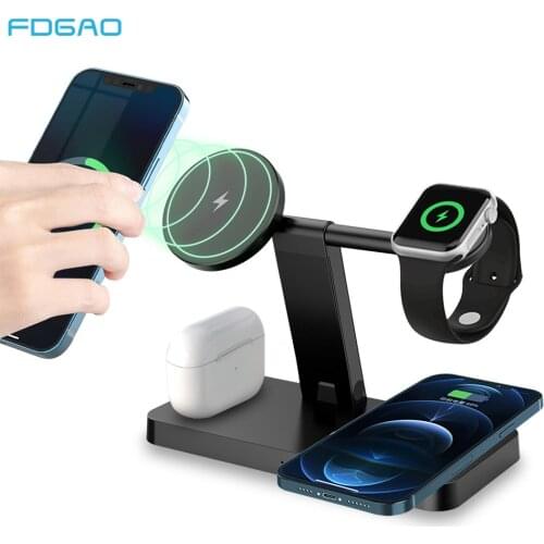 FDGAO Qi Car Wireless Charger for iPhone 8 X XR XS Max 11 Pro Samsung S10 S9 S8 Note 10 9 8 10W Fast Charging Mount Phone Holder