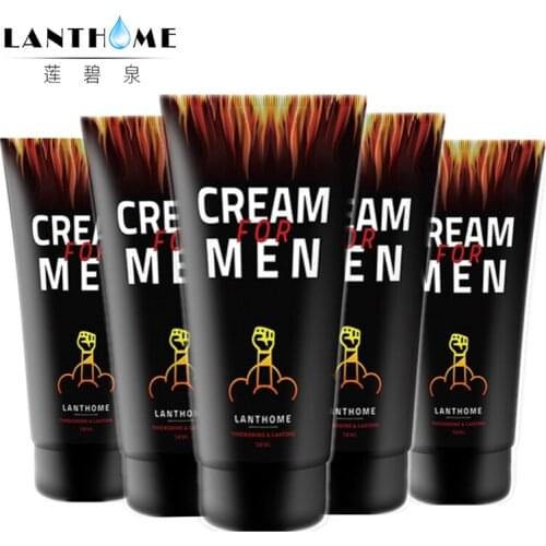 5pcs Lanthome Enlarge Penis Cream 50ML Male Enhancement Intimate Lubricant Sex Time Delay Gel for Penis Enlargement Xxl Gel
