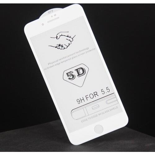 5D Curved Full Cover Tempered Glass for IPhone Xs Max Hard Screen Protector for IPhone XR X 8 7 6 Plus Protective Film with Box
