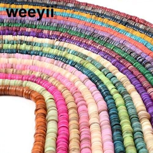 8mm Colorful Natural Stone Shell Bead Spacer Beads For Jewelry Handmade Making DIY Bracelet Necklace Accessories