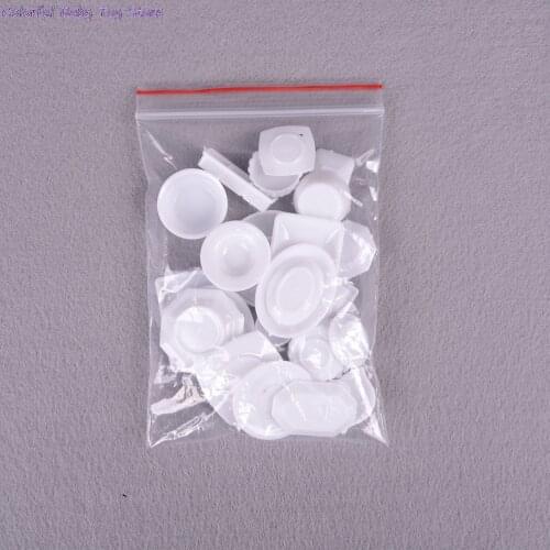 33pcs Doll Accessories Kitchen Acrylic Mini Tableware Miniatures Cup Plate Dish Decor Toys For Kids Girls Gifts For Children HOT