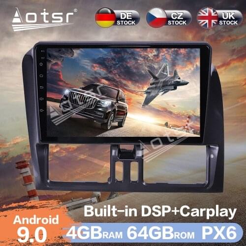 Aotsr Android 9.0 RAM 4GB Car Radio Player GPS Navigation DSP For Volvo XC60 2009-2012 Car Auto Stereo Video HD Multimedia Play