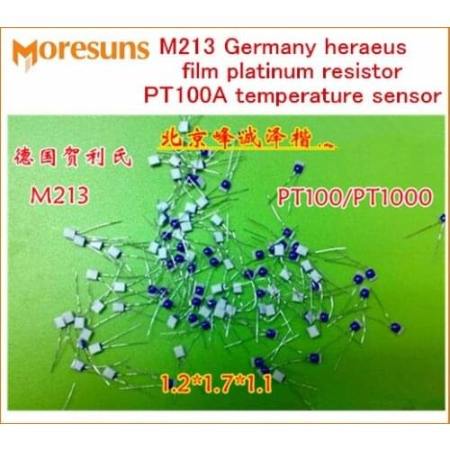 Fast Free Ship 20pcs/lot M213 Germany For Heraeus Film Platinum Resistor PT100A Temperature Sensor 1.2*1.7mm For Heraeus M213
