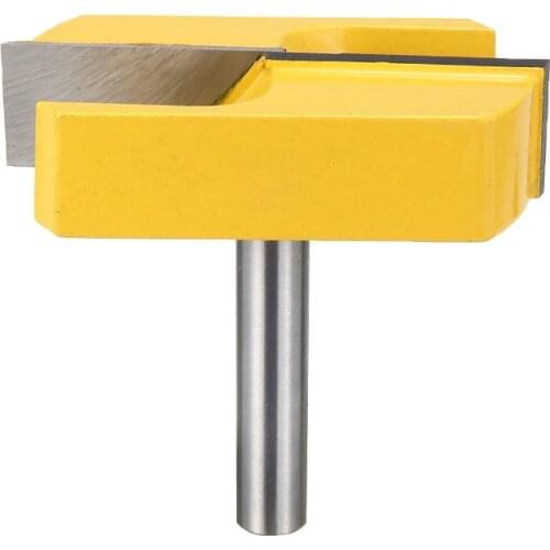 Woodworking Surface Planing Cleaning Router Bit Wood Milling Cutter Drill Bit For Power Trimming Machine Accessories 8mm Shank