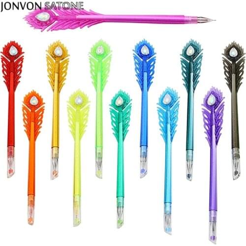 Jonvon Satone 12pcs Cute Creative Stationery Kawaii Gel Pen Color Pen For School Tools Office And School Supplies Ink Pens Set