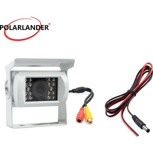 Truck Reversing Camera for Carts / Trucks Waterproof Heavy Duty Infrared Night Vision Adjustable 18 LED 90 Degrees Zinc Alloy