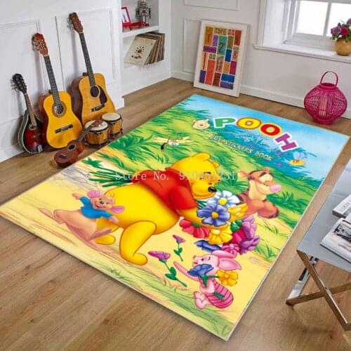 Disney Winnie the Pooh Mat Bathroom Child Boy Girl Carpet Hallway Doormat Anti - Slip Bathroom Absorb Water Kitchen Bedroom Rug