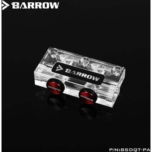 Barrow PC water cooling video inlet outlet multi-functional acrylic L-type steering for GPU Water Block BSDQT-PA
