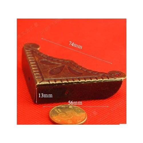 Hardware accessories Corner Brackets 59MM large antique wooden decorative gift wrap angle furniture accessories