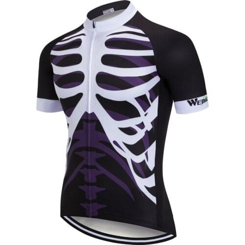 Men bike clothing cycling jersey riding bicycle wear short sleeve ropa ciclismo Quick Dry Breathable Cycling Clothing Skull
