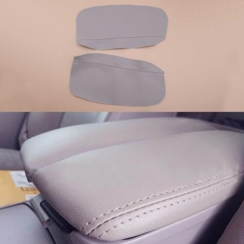 New PU Leather Gray Center Console Armrest Lid Cover Fit For Honda Acura RL 2005 2006 2007 2008 2009 2010