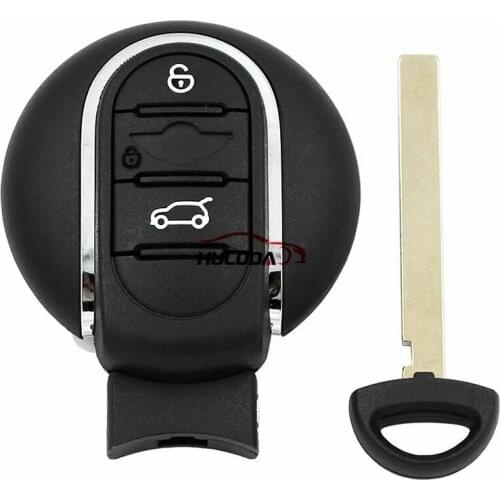 Original For BMW mini cooper 3 button keyless remote key shell,With emergency small key