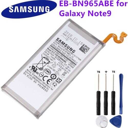 Original Samsung Galaxy Note9 Note 9 SM-N9600 N960F N960U N960N N960W Phone Battery EB-BN965ABU EB-BN965ABE 4000mAh Free Tools