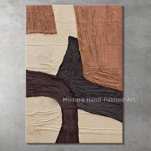 Handmade Handpainted Abstract Modern On My Way Oil Paintings On Canvas Wall Arts Picture For Living Room Home Decor Vertical Art