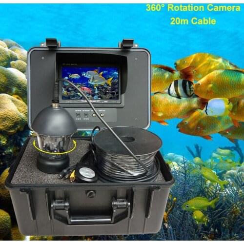 Hight Quality 20M Fish Finder Underwater Ice Fishing Camera 7" LCD Screen 12PCS LED Out Fishing