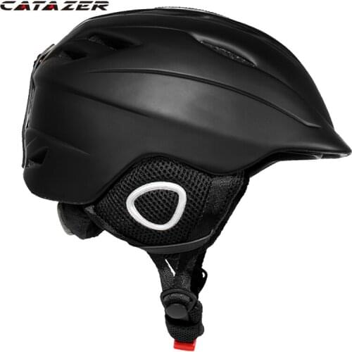 Catazer Keep Warm Skate Ski Helmet Adult Snowboard Helmet Ski Goggle Helmet Sports Safety Integrally-Molded Skiing Snow Helmet